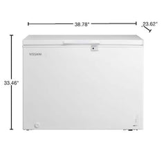 8.8 cu. ft. Hubspace Powered Manual Defrost Convertible Chest Freezer with LED Light in White