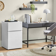 3.1 cu. ft. 2-Door Mini Refrigerator in White With Freezer, ENERGY STAR