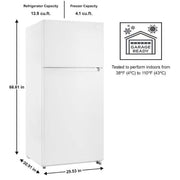 18 cu. ft. Top Freezer Refrigerator DOE in White