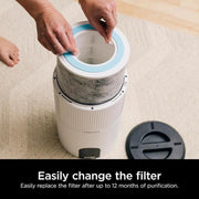 500 sq. ft. HEPA - True Console Air Purifier in Whites with Nanoseal, Cleansense IQ, Odor Lock