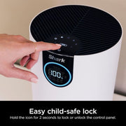 500 sq. ft. HEPA - True Console Air Purifier in Whites with Nanoseal, Cleansense IQ, Odor Lock