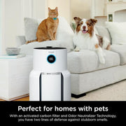 NeverChange HEPA Filter Whole Home Tower Air Purifier 1400 sq.ft w/ Odor Neutralization & Clean Sense Technology, White