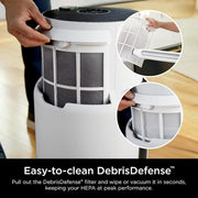NeverChange HEPA Filter Whole Home Tower Air Purifier 1400 sq.ft w/ Odor Neutralization & Clean Sense Technology, White