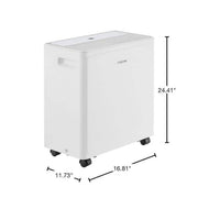 25 pt. Dehumidifier up to 1,500 sq. ft. ENERGY STAR MOST EFFICIENT for Basement, Garage, or Wet Rooms in White