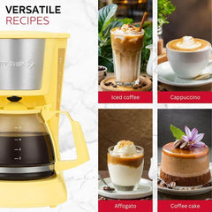 Everyday 5- Cup Yellow Drip Coffee Maker