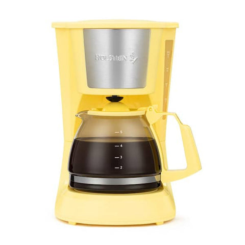 Everyday 5- Cup Yellow Drip Coffee Maker