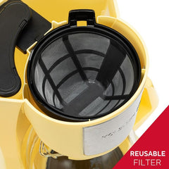 Everyday 5- Cup Yellow Drip Coffee Maker