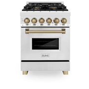 ZLINE 24" Autograph Dual Fuel Range, Stainless, RAZ-24-CB