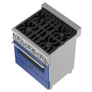 ZLINE 30" Bundle Range RAS-BM-30 & Range Hood 8654BM-30, 2KP-RASBMRH30