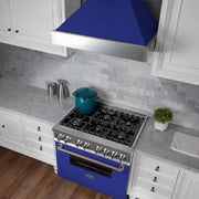 ZLINE 36" Bundle Range RAS-BM-36 & Range Hood 8654BM-36, 2KP-RASBMRH36