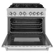 ZLINE 36" Bundled Stainless DualRange RangeHood Dishwasher 3KP-RASRH36-DW