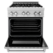 ZLINE 30" Bundle Range RAS-SN-30 & Range Hood 8654SN-30, 2KP-RASSNRH30