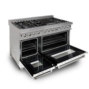 ZLINE 48" Bundle Range RAS-WM-48 & Range Hood 8654WM-48, 2KP-RASWMRH48