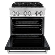 ZLINE 30" Bundle Range RA-BLM-30 &  Wall Range Hood KB-30, 2KP-RABLMRH30