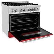 ZLINE 36" Bundle Range RA-RM-36 & Wall Range Hood KB-36, 2KP-RARMRH36