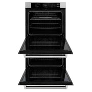 ZLINE Kitchen Package Refrigerator, Rangetop, Rangehood, Wall Oven, 4KPR-RTRH30-AWD