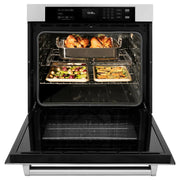 ZLINE Kitchen Package Refrigerator, Rangetop, Rangehood, Wall Oven, 4KPR-RTRH36-AWS
