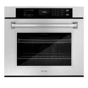 ZLINE Kitchen Package Refrigerator, Rangetop, Rangehood, Wall Oven, 4KPR-RTRH30-AWS