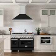ZLINE 48" Autograph DuraSnow Black Matt Wall Range Hood 8654SNX-BLM-48