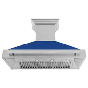 ZLINE 48" Autograph DuraSnow Stainless Wall Range Hood 8654SNX-BM-48