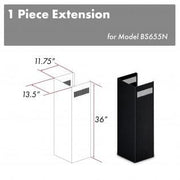 ZLINE 1-36 in. Chimney Extension for 9 ft. to 10 ft. Ceilings ,1PCEXT-BS655N