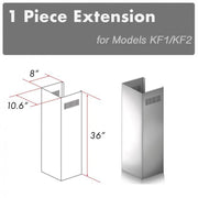 ZLINE 1 Piece Chimney Extension for 10' Ceiling,1PCEXT-KF1