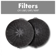 ZLINE 1 Set Charcoal Filters for Range Hoods w/Recirculating Option, CF1-587/597/9597