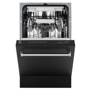 ZLINE 18" Dishwasher in Black matt panel, Stainless Tub, DWV-BLM-18