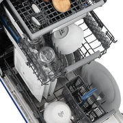 ZLINE 18" Dishwasher in Blue gloss panel, Stainless Tub, DWV-BG-18