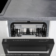 ZLINE 18" Dishwasher in Custom Panel Ready, StainlessTub, DWV-18