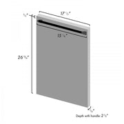 ZLINE 18" Dishwasher in Unfinished Wood with Stainless Steel Tub, DW-UF-H-18