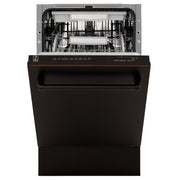ZLINE 18" Dishwasher, Oil Rubbed Bronze panel, Stainless Tub, DWV-ORB-18