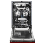 ZLINE 18" Dishwasher, Red Gloss panel, Stainless Tub, DWV-RG-18