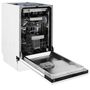 ZLINE 18" Dishwasher, White Matte panel, Stainless Tub, DWV-WM-18