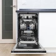 ZLINE 18" Dishwasher, White Matte panel, Stainless Tub, DWV-WM-18