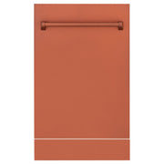 ZLINE 18" Dishwasher with Copper panel, Stainless Tub, DWV-C-18