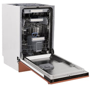 ZLINE 18" Dishwasher with Copper panel, Stainless Tub, DWV-C-18
