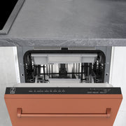 ZLINE 18" Dishwasher with Copper panel, Stainless Tub, DWV-C-18