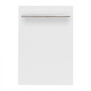 ZLINE 18" White Matte with Stainless Steel Tub, DW-WM-H-18