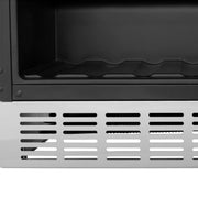 ZLINE 24" Autograph Edition 154 Can Beverage Cooler Fridge with Adjustable Shelves in Stainless Steel with Matte Black Accents RBVZ-US-24-MB