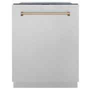 ZLINE 24" Autograph Tall Tub Dishwasher, Bronze, DWMTZ-SN-24-CB
