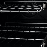 ZLINE 24" Black Stainless, Gas Brass Burner, Electric Range, RAB-BR-24