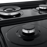 ZLINE 24" Black Stainless, Gas Burner, Electric Oven Range, RAB-24