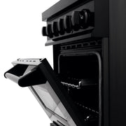 ZLINE 24" Black Stainless, Gas Burner, Electric Oven Range, RAB-24