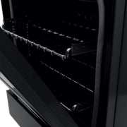 ZLINE 24" Black Stainless, Gas Burner, Electric Oven Range, RAB-24