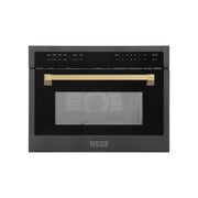 ZLINE 24" Convection Microwave, Black Stainless, Bronze MWOZ-24-BS-CB