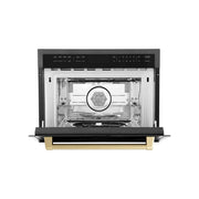 ZLINE 24" Convection Microwave, Black Stainless, Bronze MWOZ-24-BS-CB
