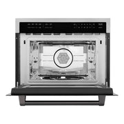 ZLINE 24" Convection Microwave, Stainless Steel, Black MWOZ-24-MB