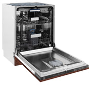 ZLINE 24" Dishwasher, Hammered Copper panel, Stainless Tub, DWV-HH-24