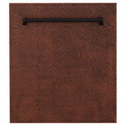 ZLINE 24" Dishwasher, Hammered Copper panel, Stainless Tub, DWV-HH-24